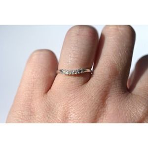 2mm Round Curved Band 1pcs ring setting band without stone blank ring with prong
